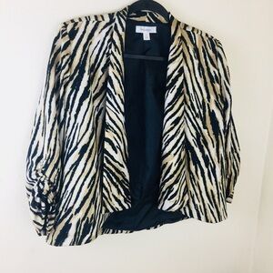 EUC Dressbarn Animal Print Jacket. Sz S.